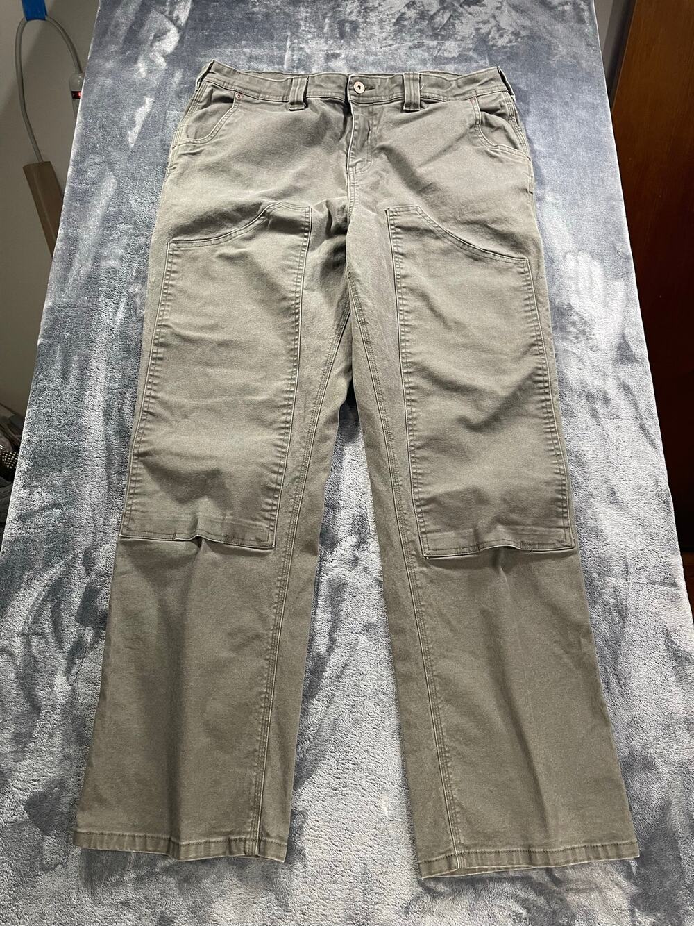 Dickies Womens Cargo Work Pants Utility Double Knee Streetwear Olive Green 16